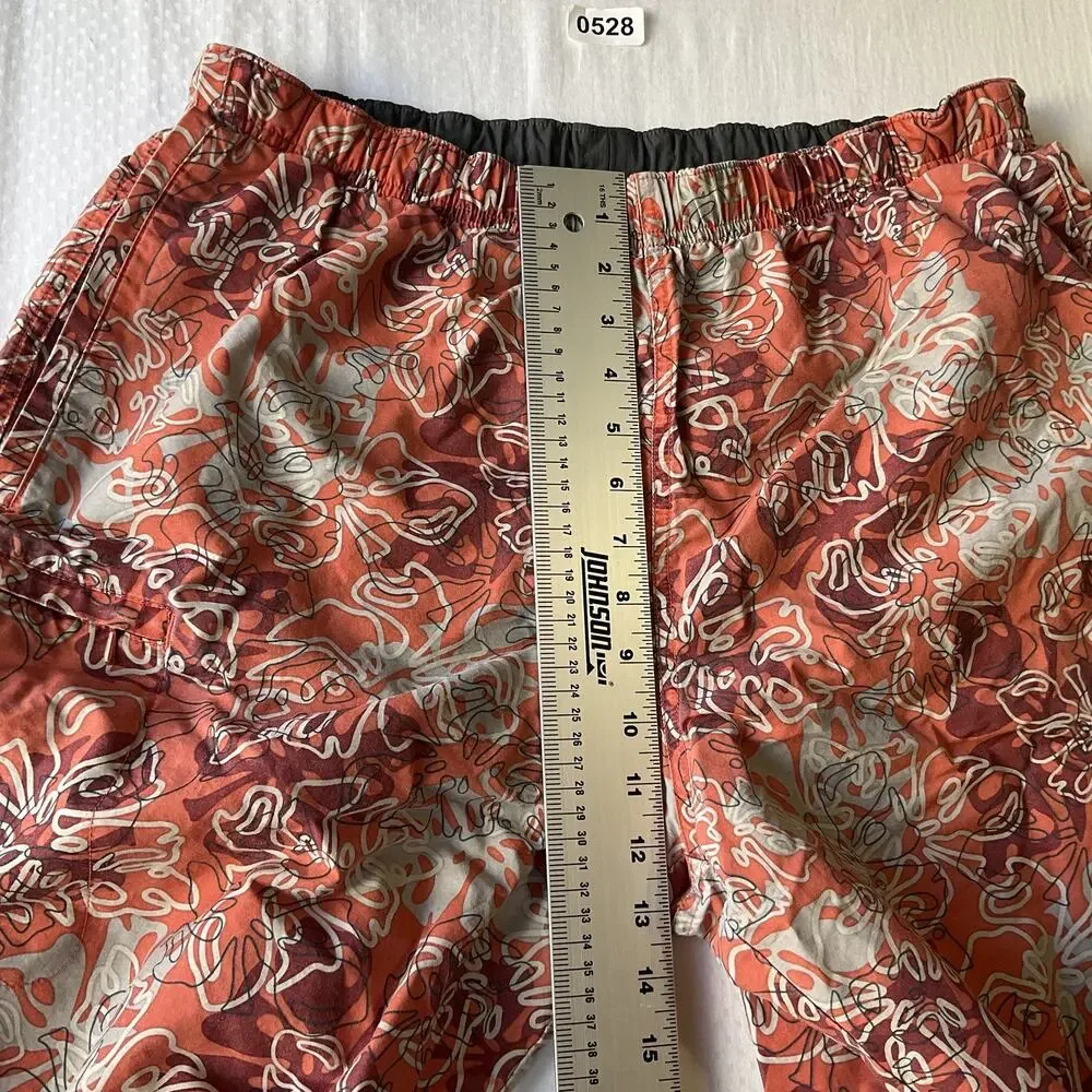 Columbia Men Swimwear M Red Nylon Swim Trunks Floral XCO Activewear 8